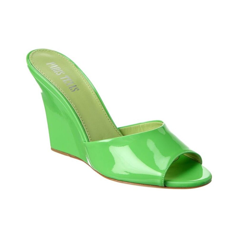 Paris Texas Wanda Patent Wedge Sandal, Green